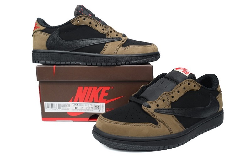 Buy Travis Scott Jordan 1 Low Velvet Brown Reps _ snkrsrep_org