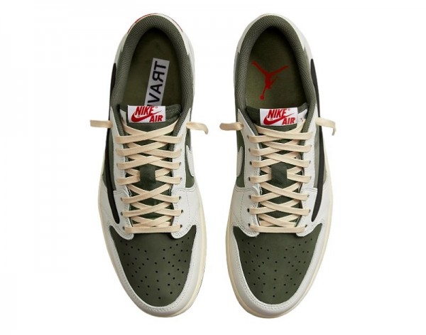 Offer Travis Scott Jordan 1 Low Medium Olive Reps - snkrsrep