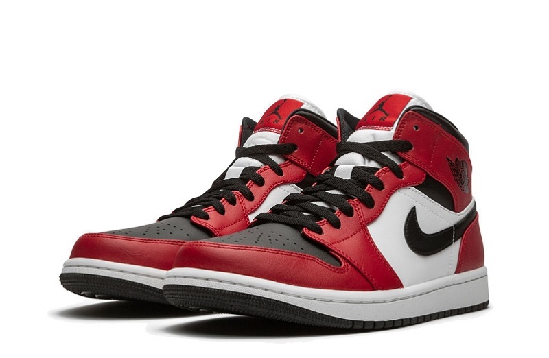 Air Jordan 1 _Black Toe_ Reps Mid Shoes Online __ snkrsreps/