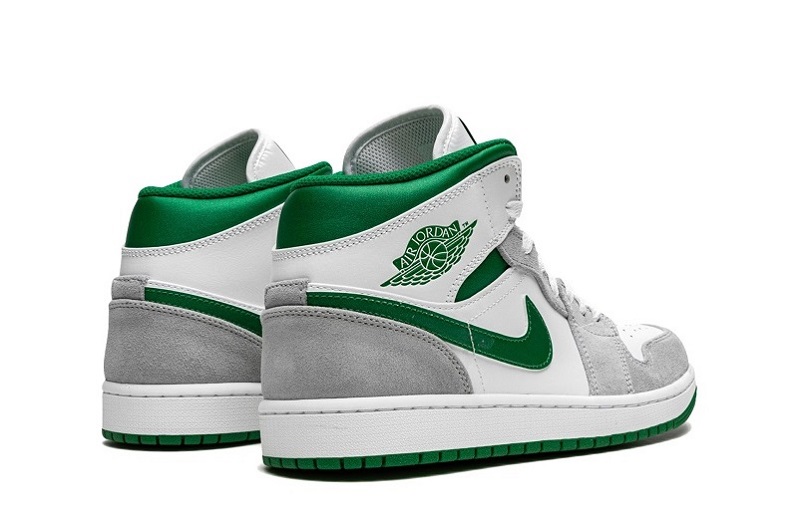 Check Out Jordan 1 Mid Grey Pine Green Reps _ snkrsrep_org/