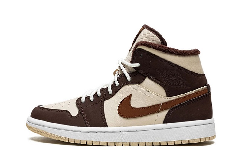 Women_s Jordan 1 Mid Cream Dark Chocolate Reps _ snkrsrep/