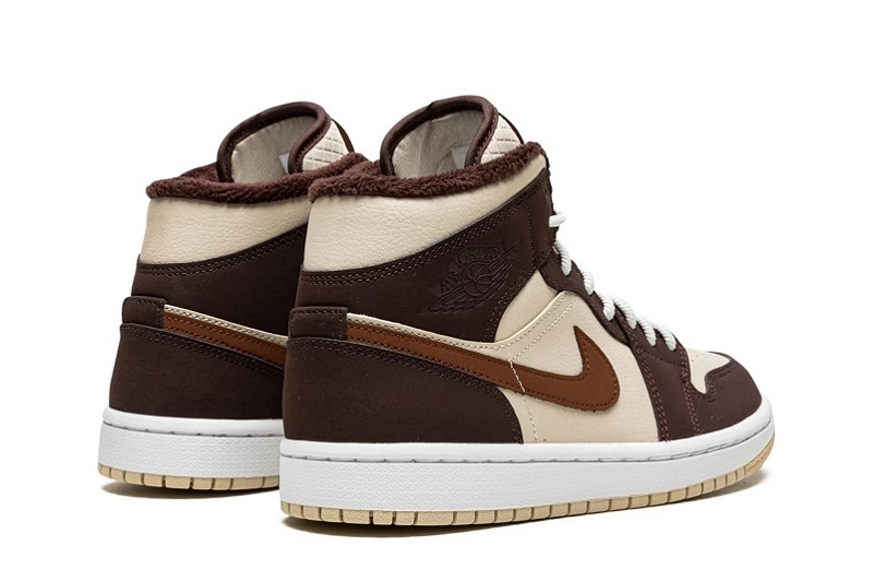 Women_s Jordan 1 Mid Cream Dark Chocolate Reps _ snkrsrep/