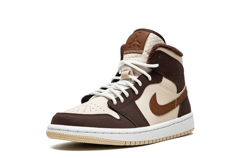 Women_s Jordan 1 Mid Cream Dark Chocolate Reps _ snkrsrep/