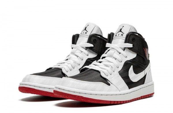 Womens Jordan 1 Mid Utility White Black Gym Red Reps - snkrsrep/