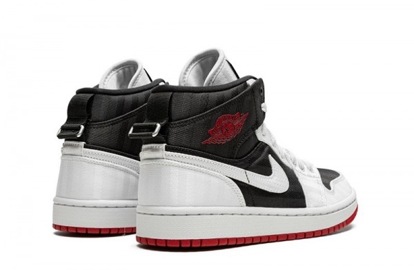 Womens Jordan 1 Mid Utility White Black Gym Red Reps - snkrsrep/