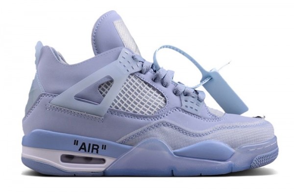 Sell Off-White Air Jordan 4 Retro SP Blue Purple _ snkrsrep_org/