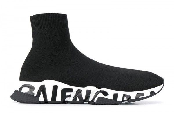 Balenciaga Speed Trainer _Graffiti - Black White_ Reps __ snkrsreps/