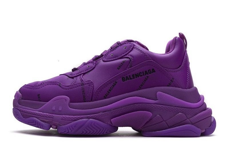 Balenciaga Triple S Allover Logo _Letter Plum Red_ Reps __ snkrsrep_org/