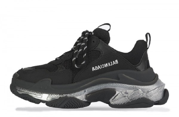 Balenciaga Triple S Clear Sole _Black Silver_ Reps _ snkrsrep_org/