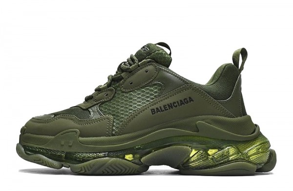 Balenciaga Triple S Clear Sole _Dark Green_ Reps for Sale - snkrsrep_org/