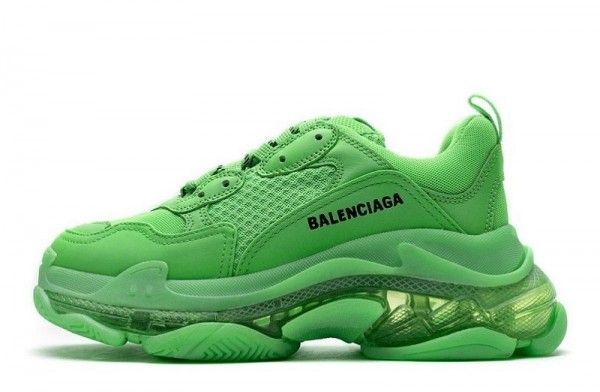 Balenciaga Triple S Clear Sole _Fluo Green_ Reps _ snkrsrep_org/