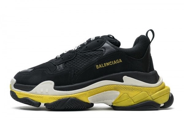 Balenciaga Triple S _Black Yellow_ Reps _ snkrsrep_org/