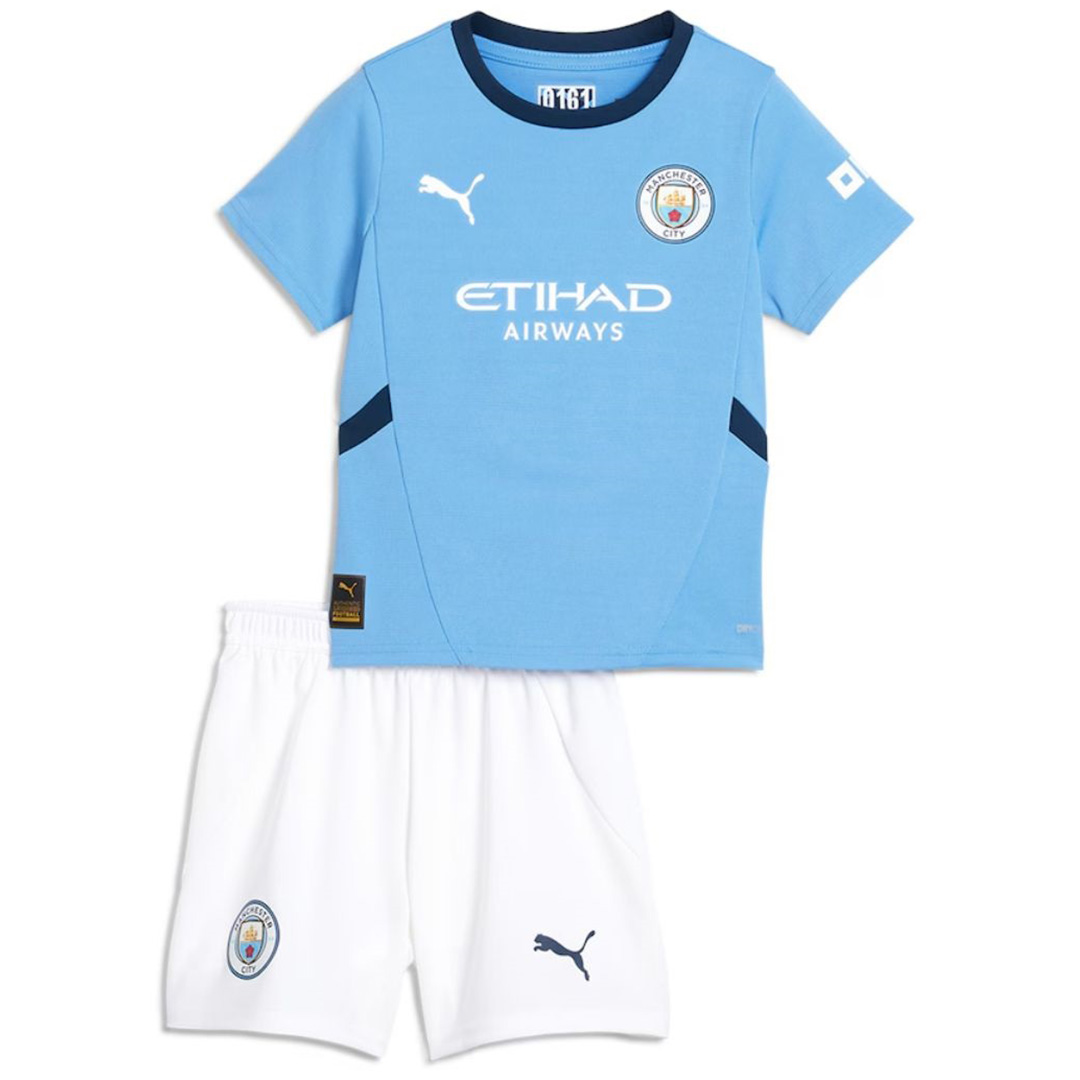 Kids Manchester City Home Jersey Kit 2024/25