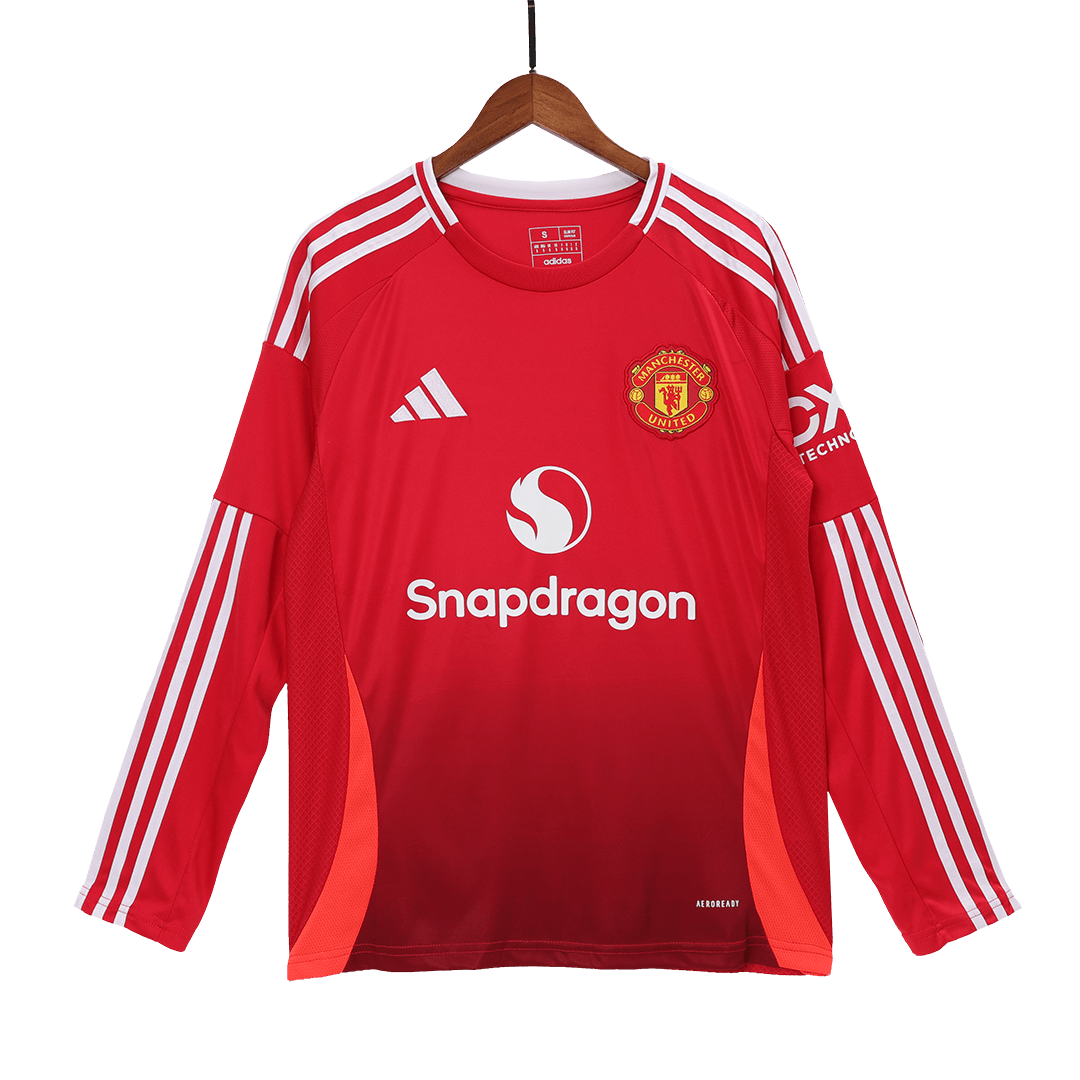 Manchester United Home Long Sleeve Jersey 2024/25