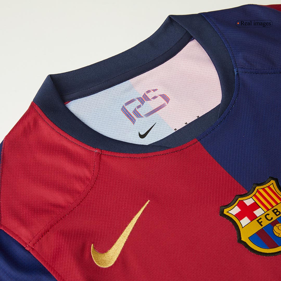 Barcelona 125th Anniversary Spotify Logo Without Text Home Jersey Fan Version 2024/25