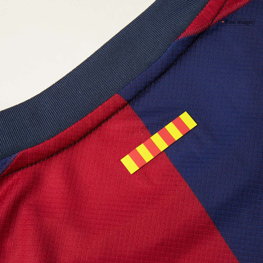 Barcelona 125th Anniversary Spotify Logo Without Text Home Jersey Fan Version 2024/25