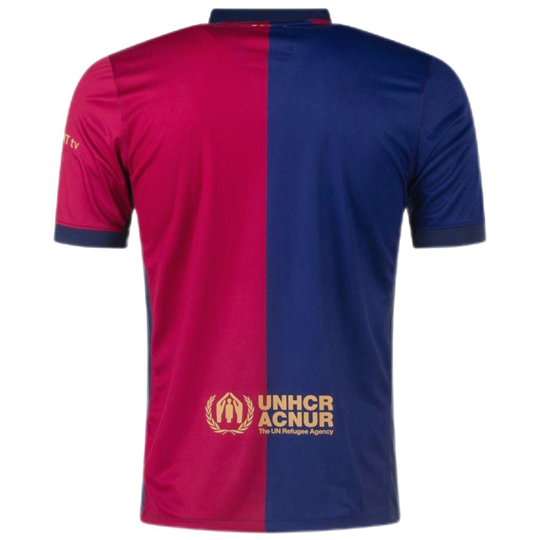 Barcelona 125th Anniversary Spotify Logo Without Text Home Jersey Fan Version 2024/25