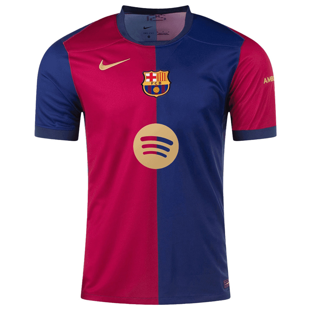 Barcelona Home Spotify Logo Without Text Jersey Fan Version 2024/25