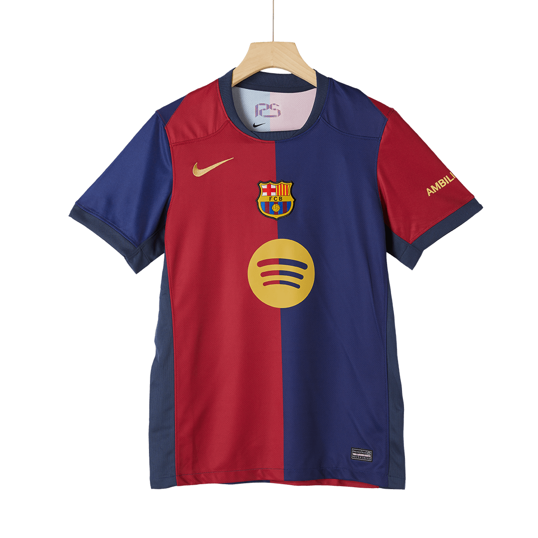 Barcelona Home Spotify Logo Without Text Jersey Fan Version 2024/25