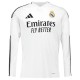 Real Madrid Home Long Sleeve Jersey Fan Version 2024/25