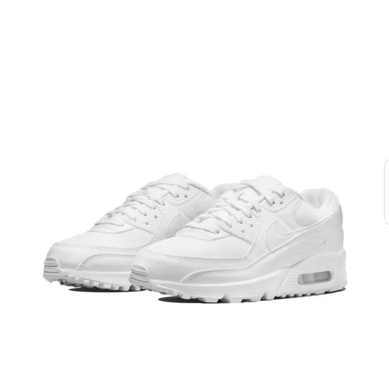 PK God Batch Nike Air Max 90 Leather Triple White - Pk Stockx/