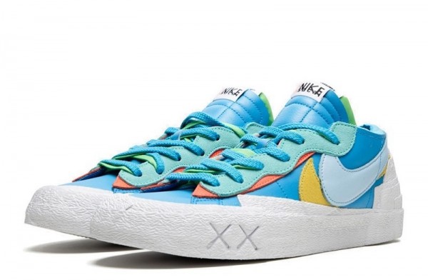 Kaws x Sacai x Blazer Low _Neptune Blue_ Reps Online _ snkrsrep_org