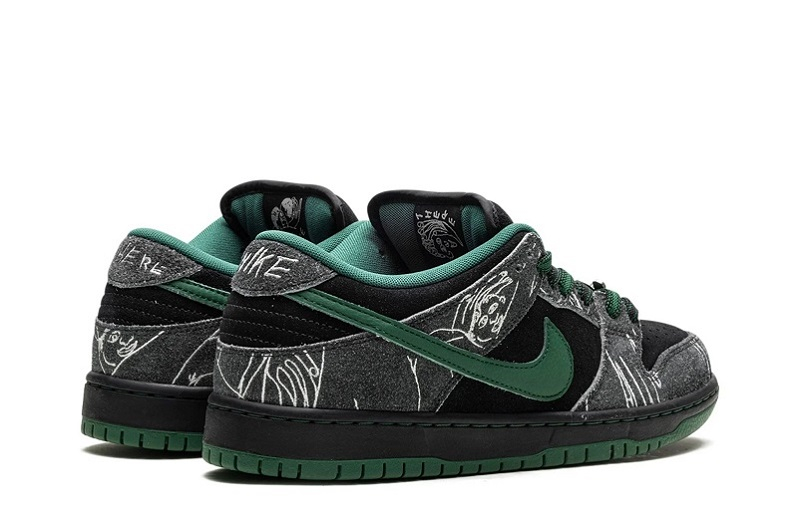 Buy THERE Skateboards Dunk Black Gorge Green Reps _ snkrsrep_org/