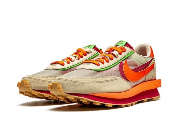 Clot x Sacai x Nike LDWaffle _Orange Blaze_ Reps - snkrsrep_org _